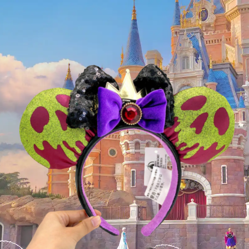 Disney Snow White Evil Queen Poison Apple Minnie Ears Headband for Parks