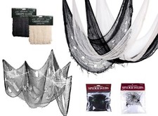 Halloween Scary Decoration Prop Party Spider Web Creepy Hanging Cloth 76 x 240cm