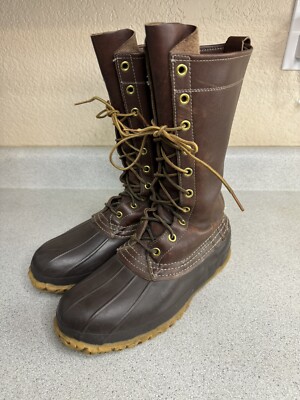 Vintage LL Bean Maine Hunting Shoes Duck Boots Size 5 12  display picture 1
