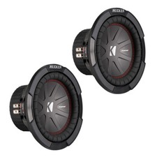 (2) Kicker 43CWR82 Comp R Car Audio Suwboofer Dual 2 Ohm 8&quot; Sub CWR8 Pair New