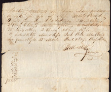 7/1/1840 INVENTORY OF PRINTING MATERIALS ON HAND- WELLS & PECK CO NY