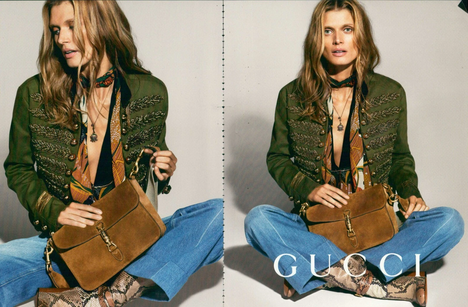 Sacs GUCCI Magazine Impression Publicité Femme Sac à Main Mode Accessoires 2015