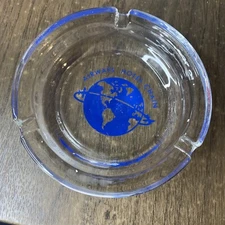 Vtg Airways Hotel Chain Glass Ashtray 