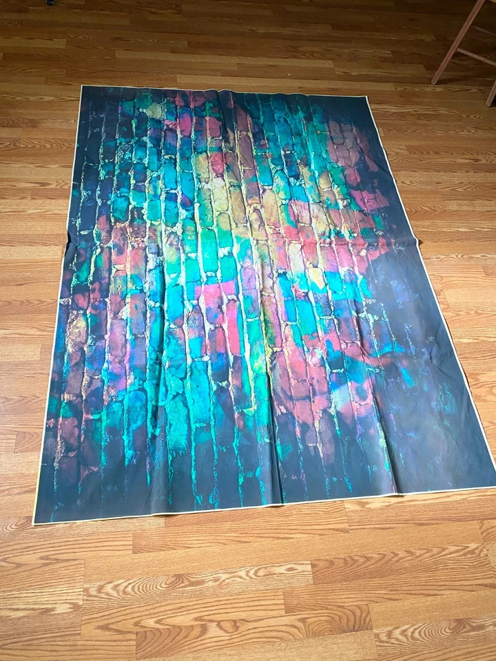 Estudio de fondo fotográfico con telón de fondo de ladrillo colorido Foto 4 de 4