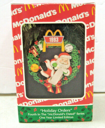 HOLIDAY ORDERS~MCDONALD'S ~ENESCO ORNAMENT - Picture 1 of 6