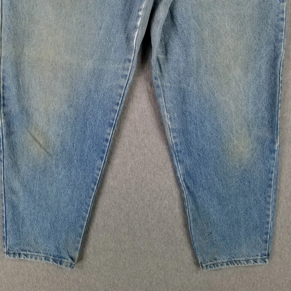 Pantalones de mezclilla para mujer vintage Hunt Club talla 12 Petite 12P HECHOS EN EE. UU. descoloridos usados tiro alto Foto 2 de 4