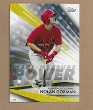Nolan Gorman  #'d 34/49 JUMBO 5x7