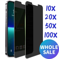 Privacy Screen Protector Tempered Glass Lot For iPhone 17 16 14 13 12 11 XR 15 8