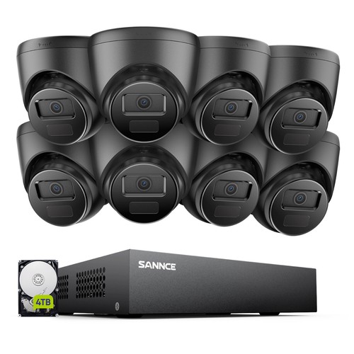 SANNCE 8-Channel 1080P Lite 5-in-1 DVR - CCTV Video Recorder For Security Camera Systems (No Hard Drive Included)
