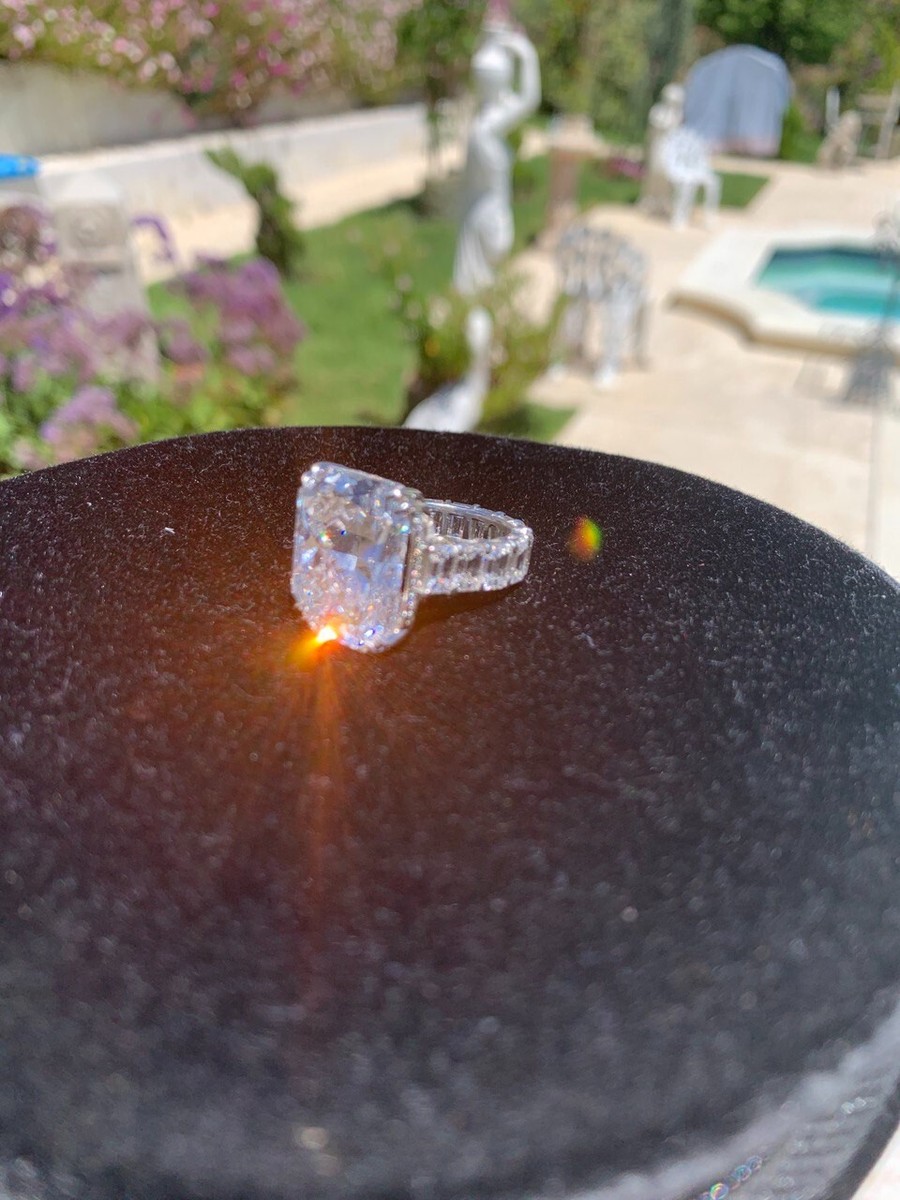 GIA Rare IIa Carat F VVS1 Center Radiant Diamond Eternity