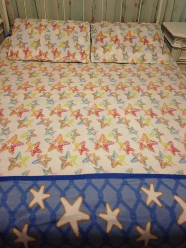 Starfish Star Fish Coperta in Pile Leggera Set Finta Decorazione Nautica Costiera Q - Foto 3 di 7