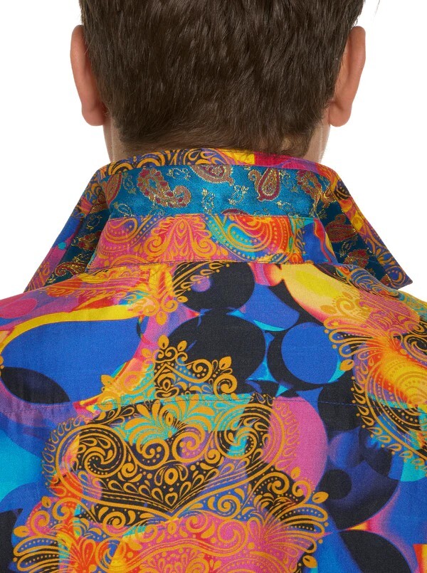 Robert Graham LIMITED EDITION Silk Shirt LE CLIQUE 38/511 - SMALL - NWT NEW image 4