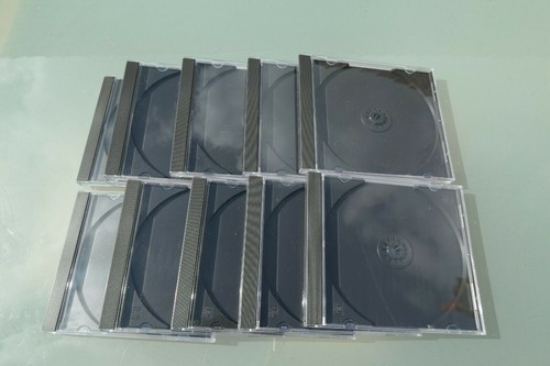 Jewel Single CD Case x80 Cases 10mm 10.4mm Black Tray Joblot Job Lot
