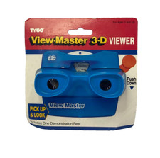 Viewmaster 3D View-Master Viewer Toy Blue Orange Handle Vintage READ Flawed