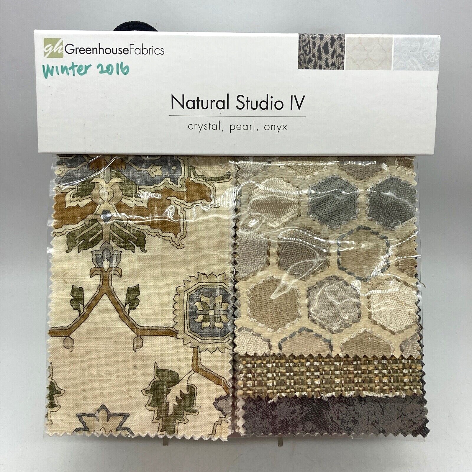 130 Sheets Greenhouse Fabrics 8" x 5" Crystal-Pearl-Onyx Sample Swatch Book  D45 | eBay