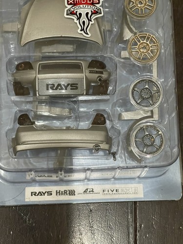 XMODS RC Car Scion tC Starter Body Kit Set 1:28 Scale Silver Carbon Rays H&R - Picture 3 of 6
