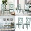 set of 2 cross back wood dining chair