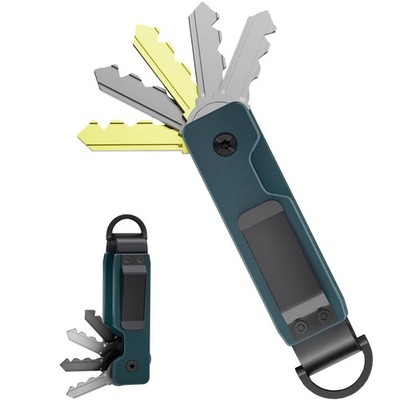 Key Organizer, Compact Key Holder for Keychain, Metal Minimalist Pocket Key C...