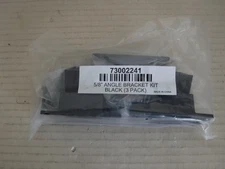 Freedom 73002241 5/8 In. Black Aluminum Angle Fence Bracket (3-Pack)