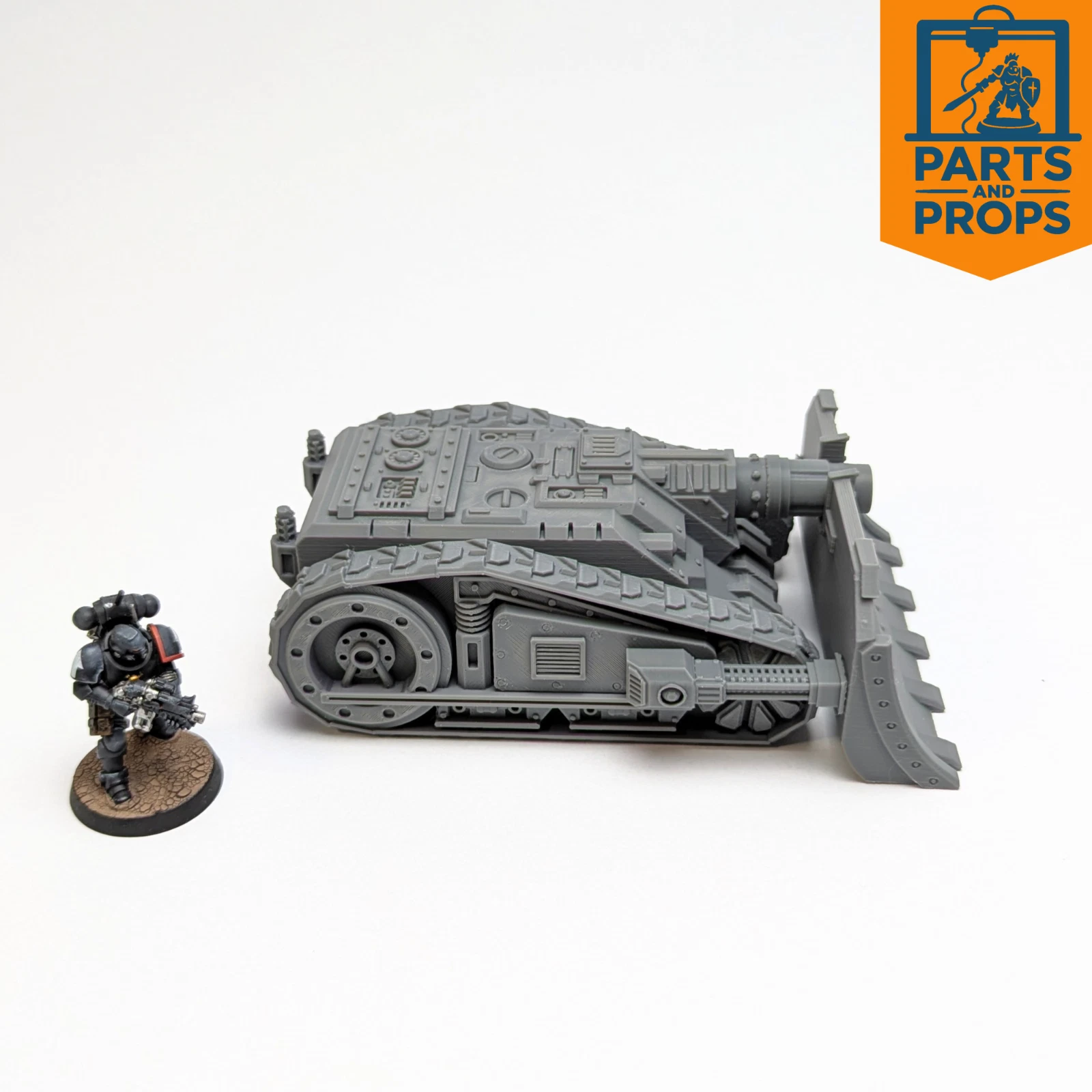 Imperial Marine Tank Demolisher for Grimdark Scifi 28mm Tabletop Wargaming - photo 2