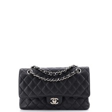 Chanel Classic Double Flap Bag Quilted Caviar Medium