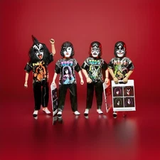 NECA Official 4 Set KISS BEN COOPER Costume Kids Action Figures MINT 