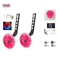a Pair of Children's Bicycle Riding Flash Silent Training Wheels, Suitable fo...