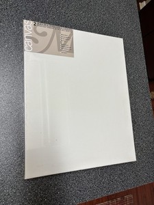 New Two Pack 16 X 20 Blank Stretched Canvas - Minor Stain On Edge (Pictured)