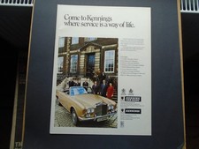 1960s/1970s VINTAGE AD:  KENNINGS ROLLS-ROYCE. WHERE SERVICE IS A WAY OF LIFE"