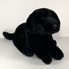 Animal Alley Toys R Us Black Lab Labrador Puppy Dog Plush 10”