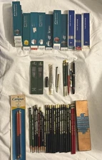 VTG Lot Drawing Leads & Pencils Eagle Dixon Faber Castell Turquoise Staedtler
