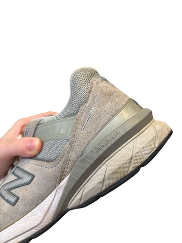 NEW BALANCE Made in USA 990v5 Core Grey Castlerock Suede+NB Flex Cushion Insoles - Picture 10 of 14