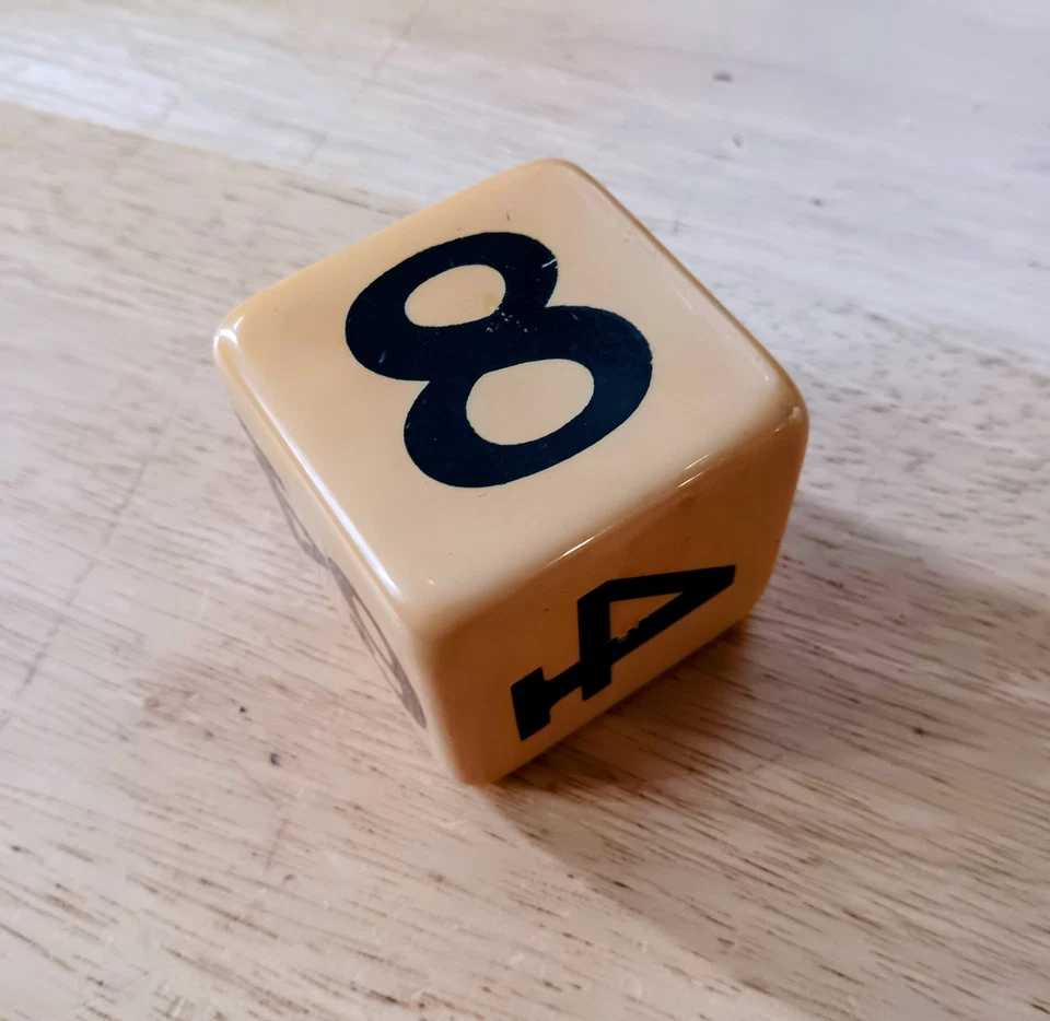 Jumbo 2 Pulgadas RARO Baquelita Backgammon Doble Cubo Caramelo De Colección Foto 4 de 4