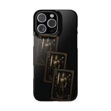Premium King’s Gambit Slim Phone Case, Card Game Lovers, Mobile Black Cover