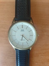 Q&Q Q944 Orologio Uomo Quarzo Quadrante Bianco Cinturino Nero