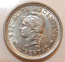 1957 Argentina 1 Peso BU