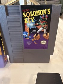 Solomon&rsquo;s Key NES Complete CIB Box Manual Inserts Near Mint