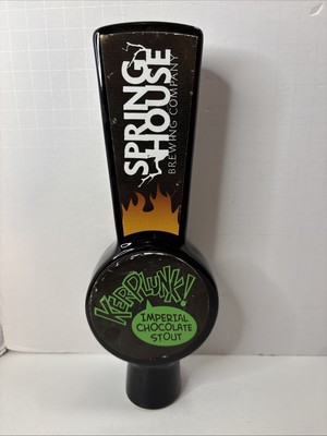 Spring House Brewing Co. Beer Tap Handle Kerplunk Imp Choc Stout 1st Edit Handle