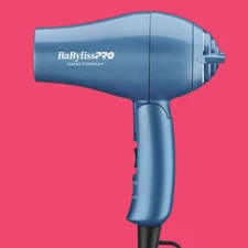 BaBylissPRO Nano Titanium Travel Hair Dryer 2 Speed 2 Heat Setting Vacation 