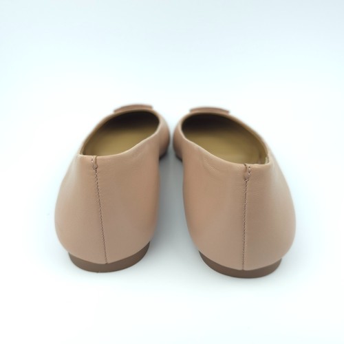 Tory Burch Melinda Womens 5 M Nude Powder Coated Leather Ballet Flats EUC - Picture 4 of 10