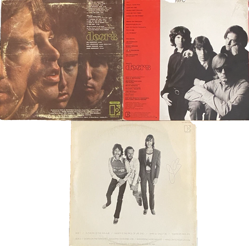 The Doors 3 LP: The Doors (self), Greatest Hits, Other Voices Classic Rock Vinyl - Image 2 of 4