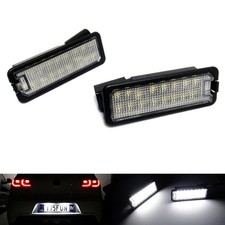 2x Led License Plate Light Tag Lamp White For Vw Golf Gti R Rabbit Beetle Passat