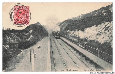 CAR-AGLP5-0265-GRANDE-BRETAGNE - FLOKESTONE - WARREN Halt Station