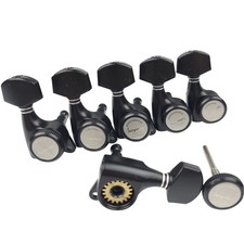 Kaynes Guitar Locking Tuners 18:1 Black Lock String Tuning Keys Pegs Machin...