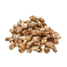 Dog Rawhide Knot Bones 2.5" Chicken Flavor Beefhide 60 Count - Chews for Puppies