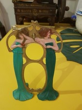 Taschenuhrenständer Uhr Messing/ Bronze  Jugendstil  Art Nouveau Wiener Bronze