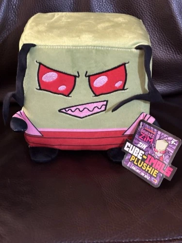 NEW, INVADER ZIM CUBE-IMALS PLUSHIE, 6" CUBE - ZIM