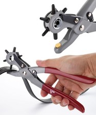 Multi-Hole Sizes Leather Punch Tool, Belt Leather Puncher