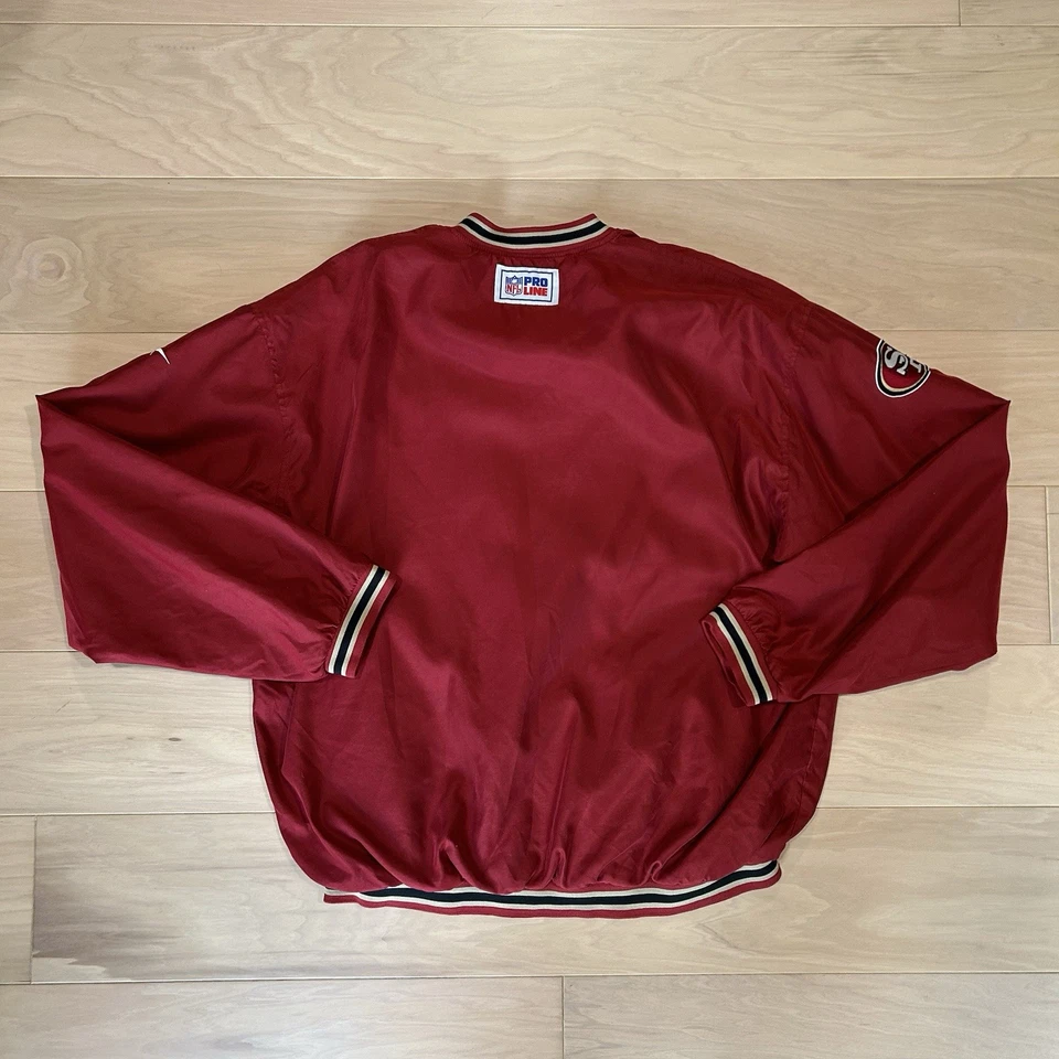 Vintage Reebok x NFL Pro Line San Francisco 49ers Pullover Lined Men's 2XL - Image 4 of 4