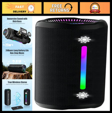 Wireless Bluetooth Speaker 25W Super Bass, IPX7 Waterproof, 24H Playtime, Colorf